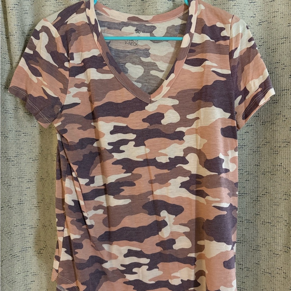 Venus Women's Camouflage V-Neck Top